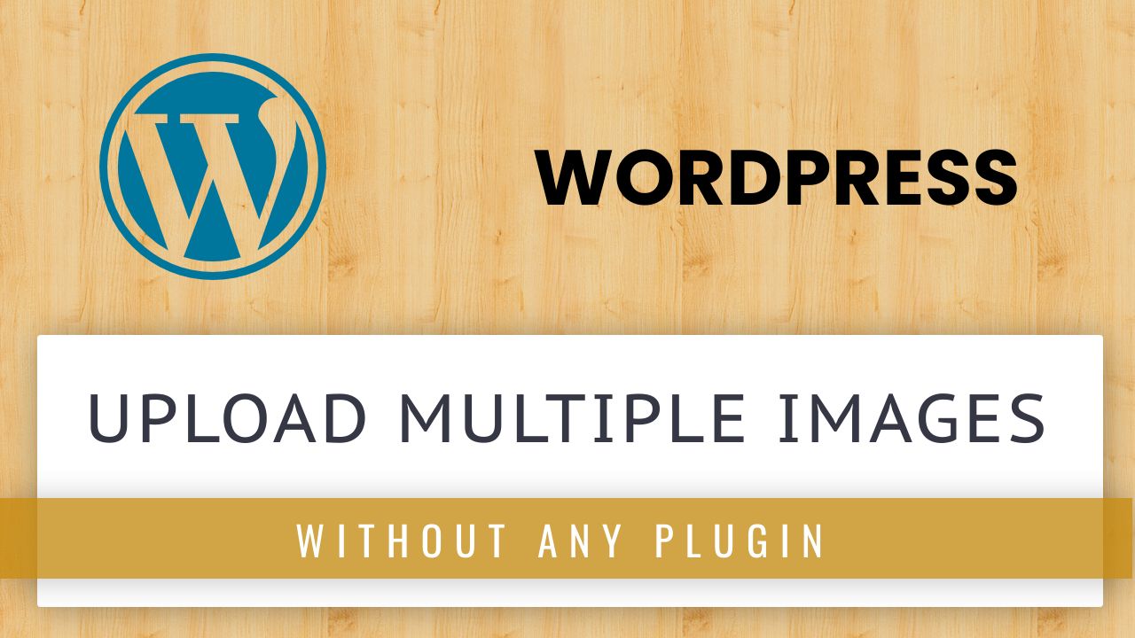How to upload multiple images or files from frontend in WordPress without any plugin