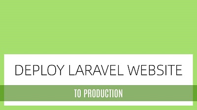 Deploy Laravel project from local to production server
