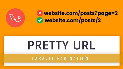 Make custom pagination URL in Laravel without query strings