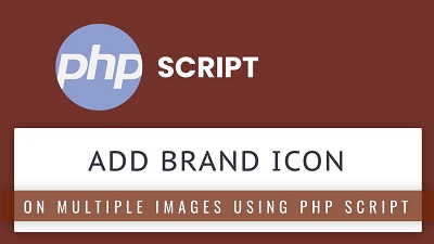 PHP script to add transparent logo on multiple images