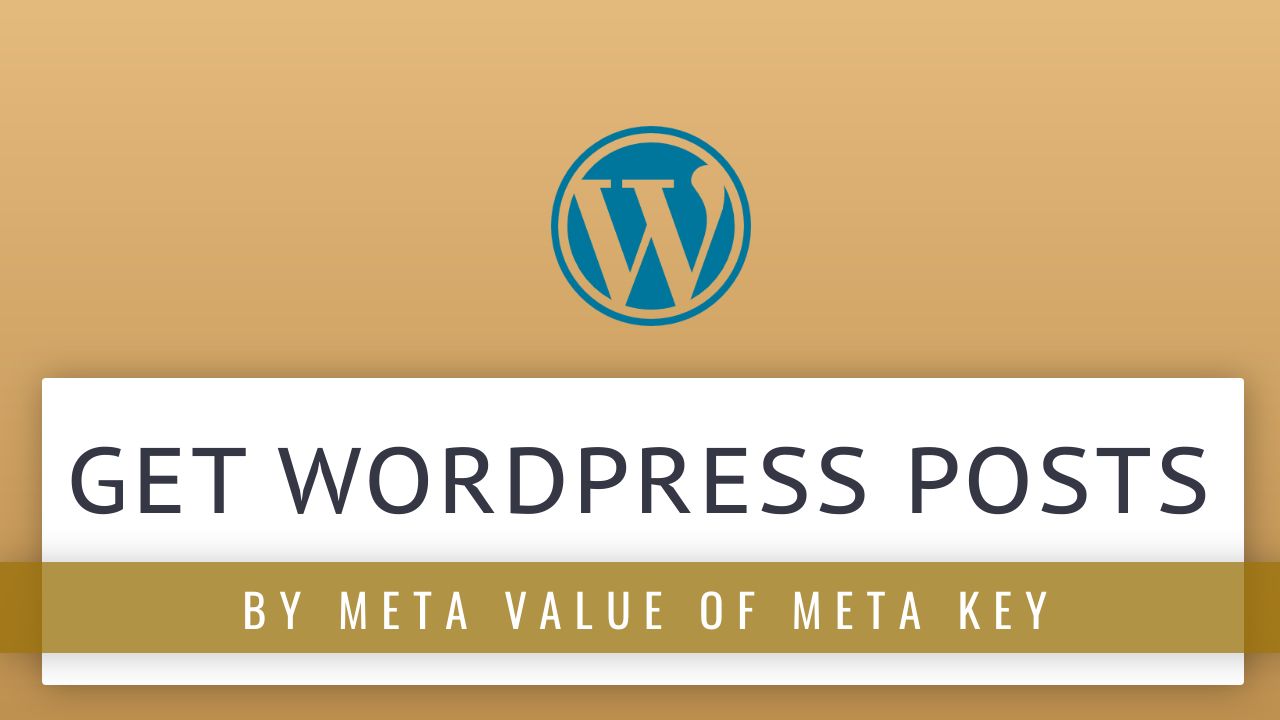 Get posts by meta key and meta value in WordPress