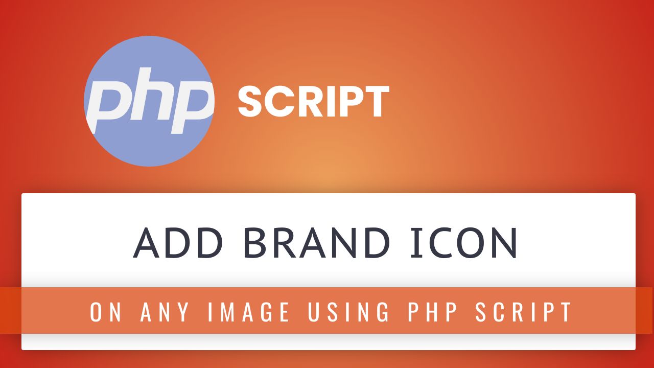 PHP script to add transparent logo on image