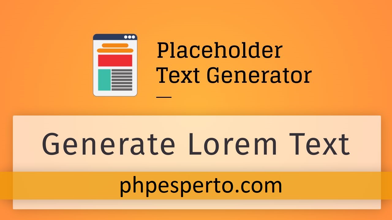 Placeholder Text Generator